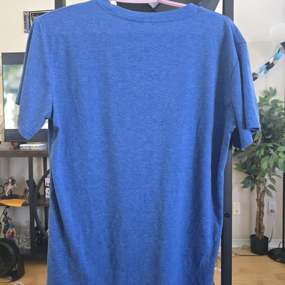 Blue (Autism Awareness) Puzzle Piece Graphic T-Shirt - Picture 3 of 4